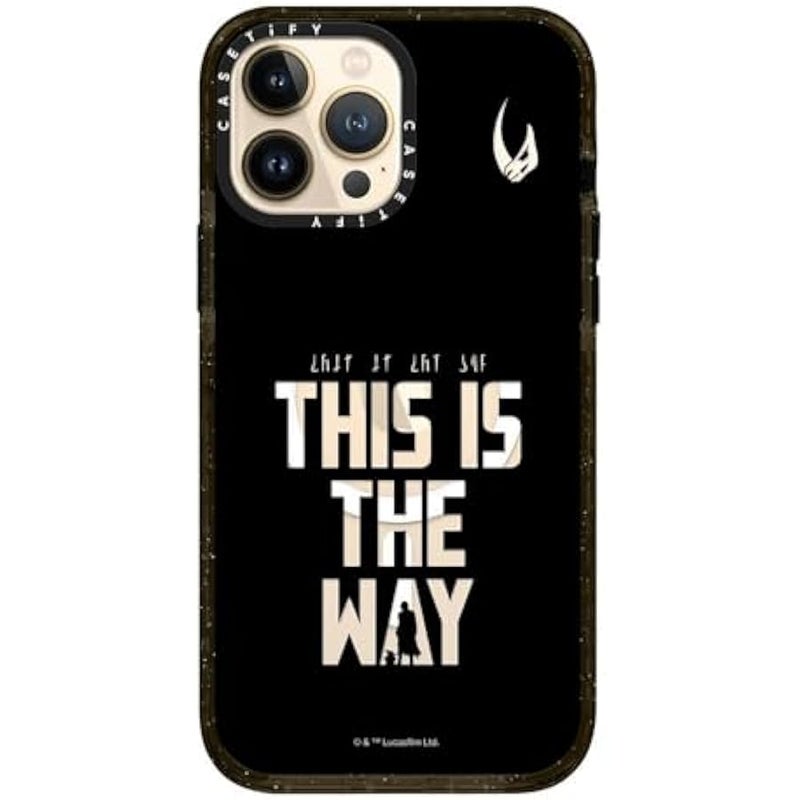 Casetify Impact iPhone 13 Pro Max Case 【Mandalorian Co-Lab / 8.2ft Drop Protection/Compatible with Magsafe】 - This is The Way - Black - Clear Black - Image 5