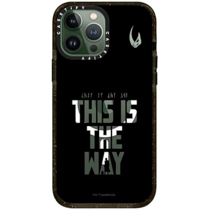Casetify Impact iPhone 13 Pro Max Case 【Mandalorian Co-Lab / 8.2ft Drop Protection/Compatible with Magsafe】 - This is The Way - Black - Clear Black - Image 3