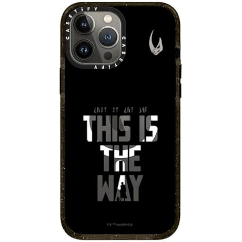 Casetify Impact iPhone 13 Pro Max Case 【Mandalorian Co-Lab / 8.2ft Drop Protection/Compatible with Magsafe】 - This is The Way - Black - Clear Black - Image 4