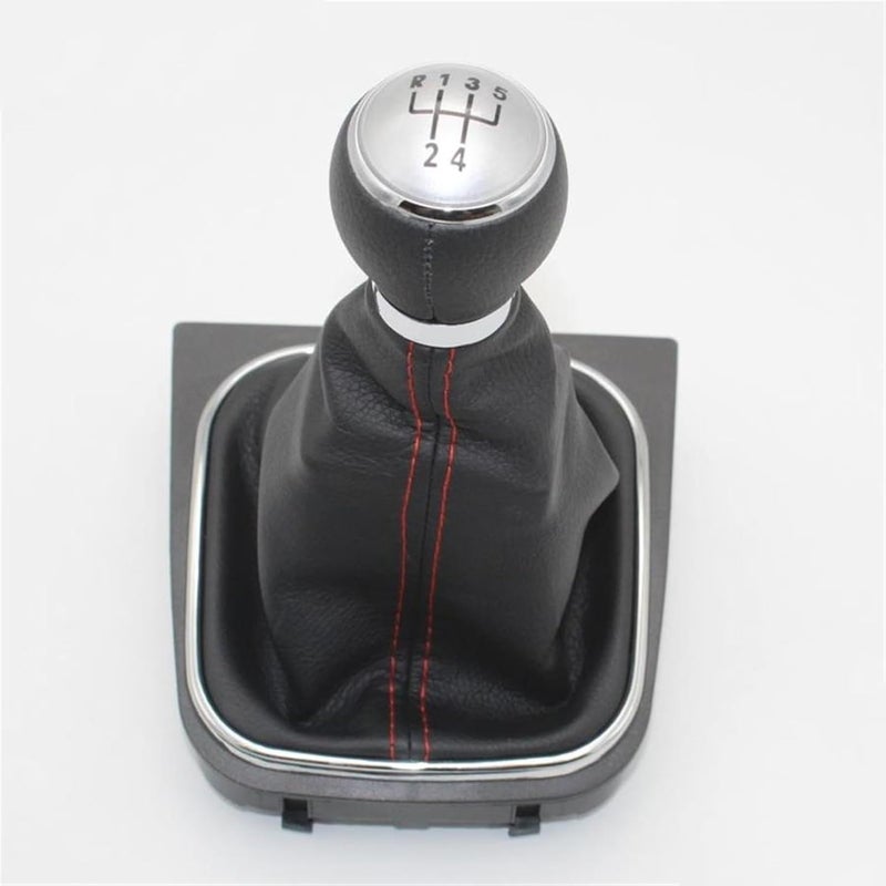 DEMULAX 5 Speed Gear Shift Knob with Leather Boot - Image 1