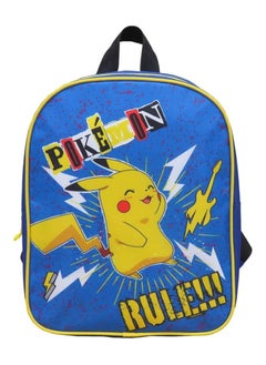 Pokemon rule Backpack 30 cm Children's Nursery Backpack, blue  - Image 1