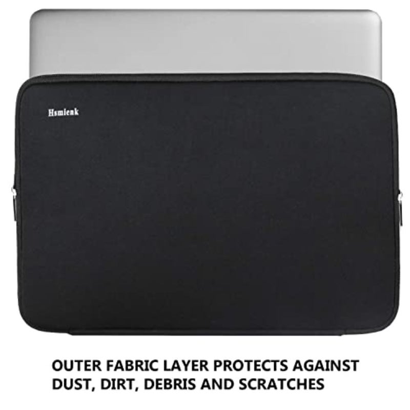 laptop sleeve 14 inch, Upgrade Durable Shockproof Protective Computer Cover Flip Case Briefcase Carrying Bag Compatible with 14"-15" HP, Lenovo, Asus, Acer, Notebook, Chromebook Computer, Black - Image 4