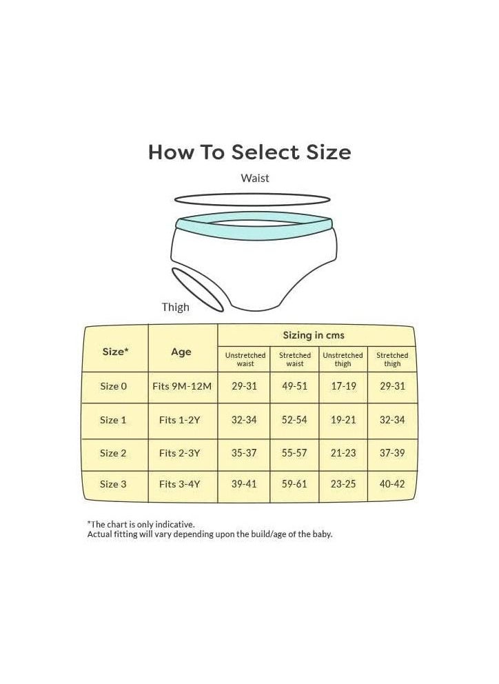 Superbottoms - superbottoms Padded Underwear Waterproof Pull up  Training Pants for Babies  Pull up  for Toddler Size 1 (1-2 Years) Striking White - Image 1