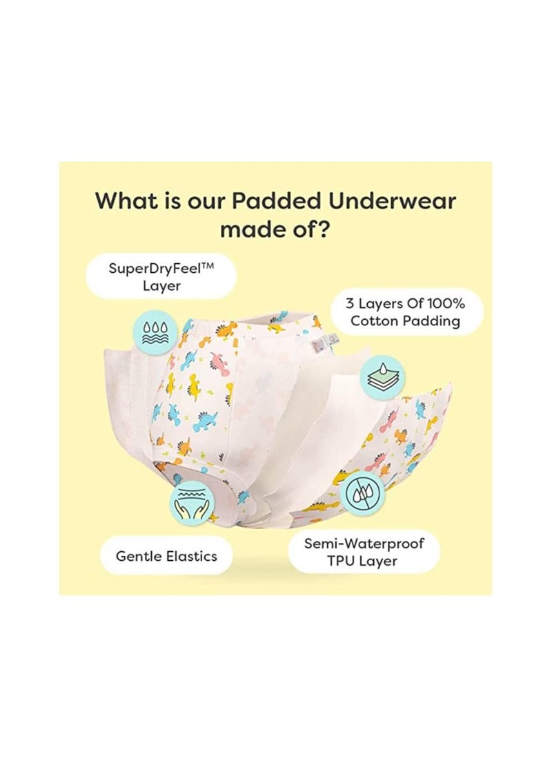 Superbottoms - superbottoms Padded Underwear Waterproof Pull up  Training Pants for Babies  Pull up  for Toddler Size 1 (1-2 Years) Striking White - Image 1