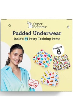 superbottoms Padded Underwear Waterproof Pull up  Training Pants for Babies  Pull up  for Toddler Size 1 (1-2 Years) Striking White