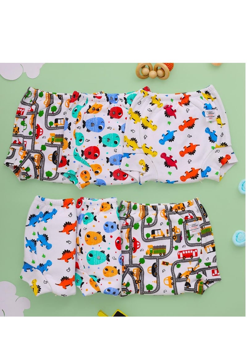 Superbottoms - superbottoms Padded Underwear Waterproof Pull up  Training Pants for Babies  Pull up  for Toddler Size 1 (1-2 Years) Striking White - Image 1