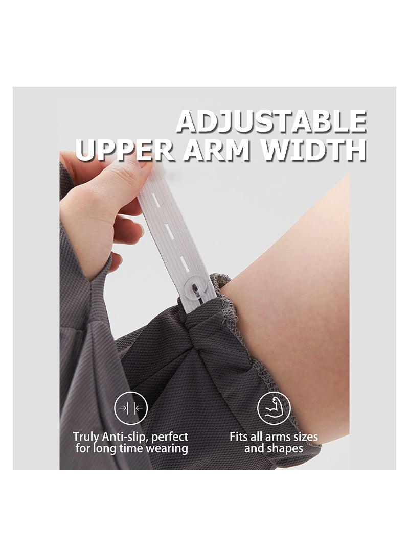 SOLARAE Arm Sun Sleeves UV Protection Cooling Driving Fingerless Adjustable Sleeve with Gloves Cover for Women Loose Fit UPF 50+ Skin Protective - Image 4