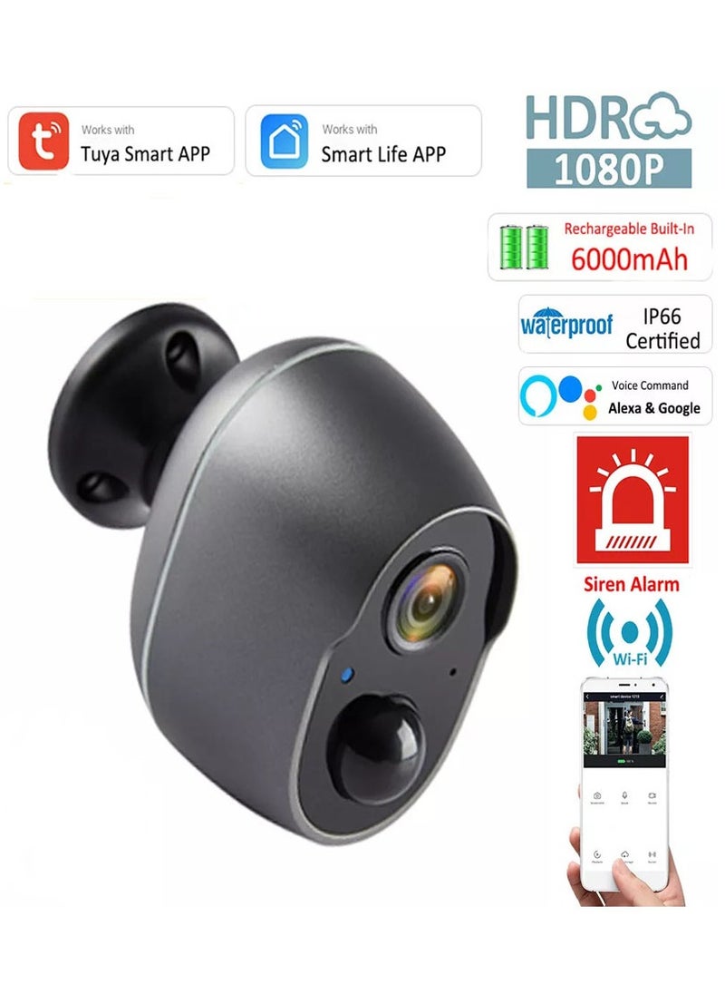 Mi VAZA - Smart Security Camera - 1080P - 6000mAh Battery  - Support Tuya, Alexa, Google - Support Micro SD Card - Image 1