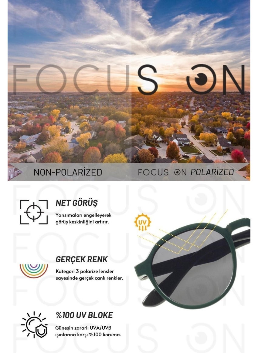 Focus On Polarized Children's Sunglasses | Black | 6-12 Years | Light Flexible  - Image 3