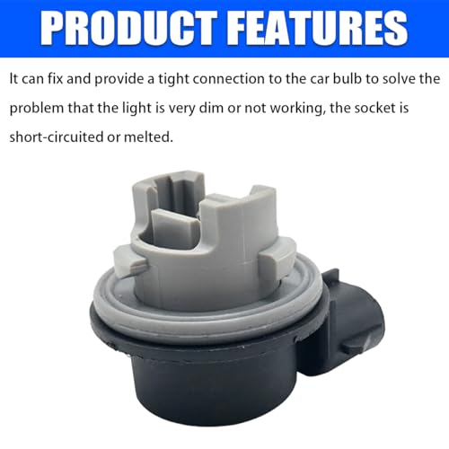 BESULEN Turn Signal Light Bulb Socket, Light Socket Wire Harness Holder, F1TZ-13411-F Compatible with F150, LED Bulb Tail Brake Light Lamp Holder, Automotive Replacement Accessories - Image 3