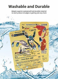 GROIC 55 Pack Gold Foil Cards Pokemon Cards Pokemon Cards Pokemon Board Game Rare Gold Cards V-Series Card Collection  - Image 4