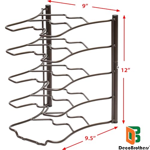 Deco Brothers Pan Organizer Rack, Bronze - Image 2