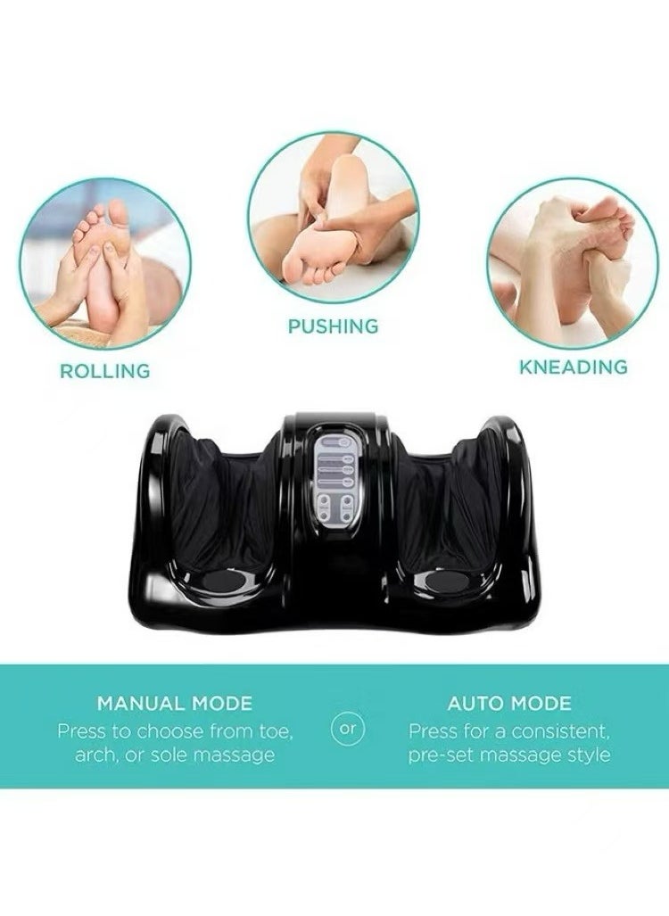 JWSISSIE - Electric Foot Massager With Kneading Function For Pain Relief And Improving Blood Circulation Black - Image 1