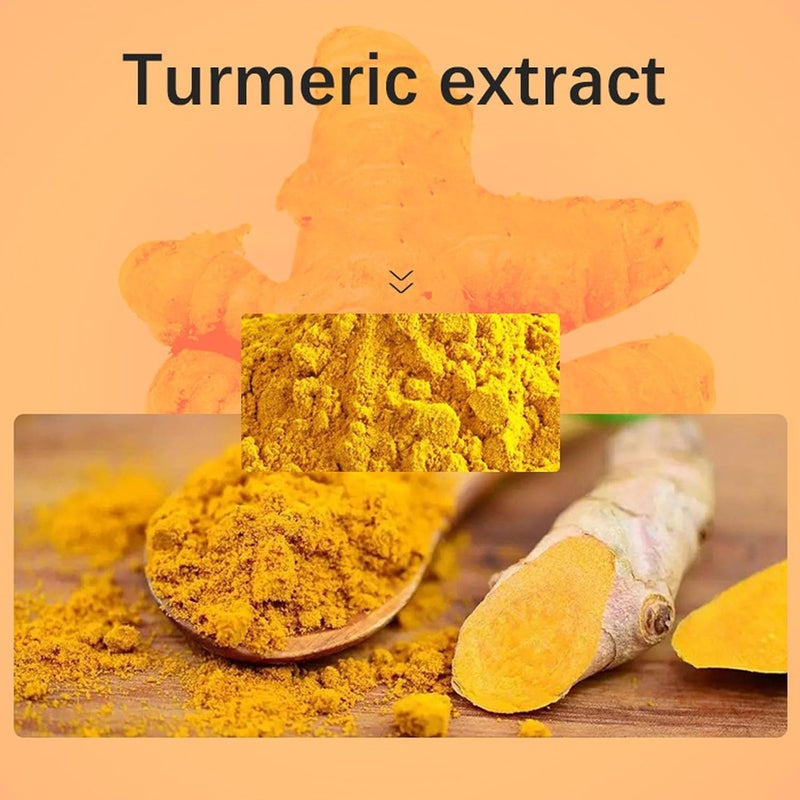 guluxly Lemon Turmeric Kojic Soap Bar Natural Turmeric Handmade Soap with Lemon Vitamin C for All Skin Types - Image 5