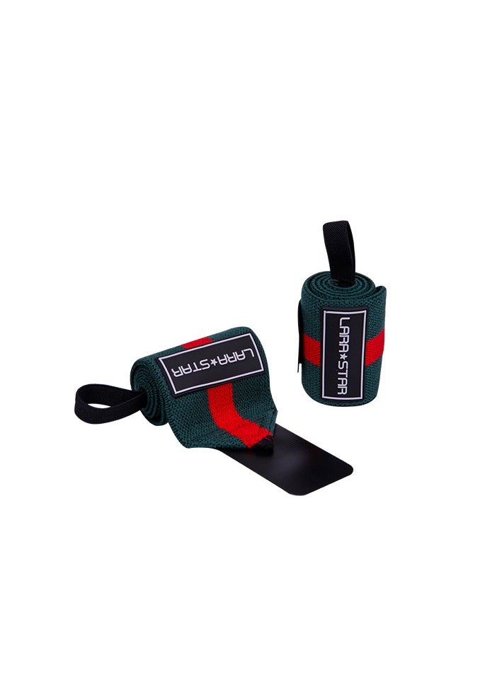 LARA STAR Cotton Pull Up Weightlifting Wrist Wraps 