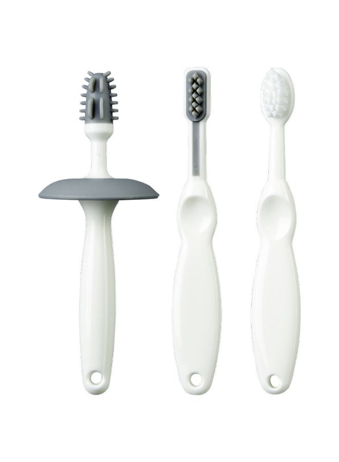 Mininor Toothbrush Set - White/Grey - Image 1