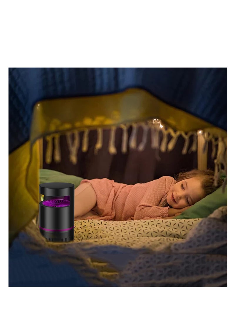 SYOSI مبيد حشرات، مصيدة ذباب الفاكهة، مبيدات الناموس والذباب الكهربائية، مصيدة الجاذب للحشرات، مبيد قوي للحشرات الصغيرة، هيكل بلاستيك ABS، مصباح ناموس قابل للتعليق للاستخدام المنزلي، الداخلي، الخارجي، الفناء (أسود) - Image 2