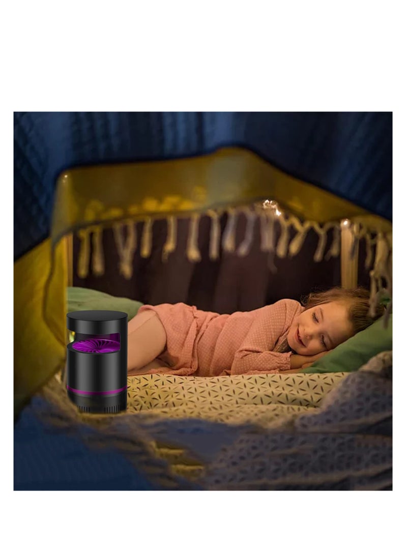 SYOSI مبيد حشرات، مصيدة ذباب الفاكهة، مبيدات الناموس والذباب الكهربائية، مصيدة الجاذب للحشرات، مبيد قوي للحشرات الصغيرة، هيكل بلاستيك ABS، مصباح ناموس قابل للتعليق للاستخدام المنزلي، الداخلي، الخارجي، الفناء (أسود) - Image 4