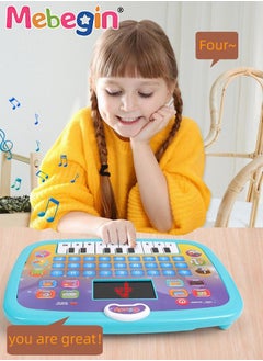 MEBEGIN Kids Tablet Learning machine Pad Toy with A-to-Z Alphabet and 1-to-10 Numbers Piano Keys English Early Education Intelligent Story Machine Large-capacity Content Multi-functional Toy  - Image 2