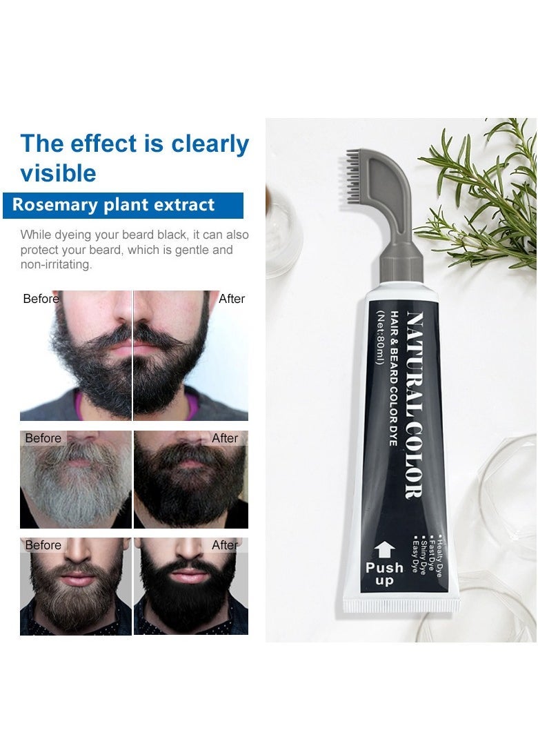 MOKERU Men's No Ammonia Beard Color - Black - Image 5