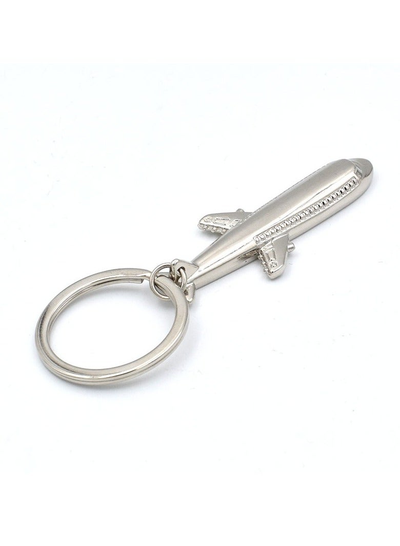 Generic Metal Airplane Keychain 3D Aircraft Key Ring Pendant Keyring(B) - Image 1