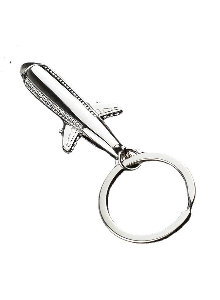 Generic Metal Airplane Keychain 3D Aircraft Key Ring Pendant Keyring(B) - Image 2