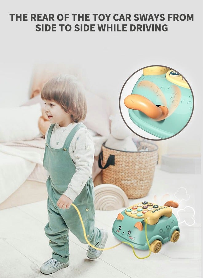 Cute Cat Musical Learning Toy for Kids - Baby Phone Early Education Landline Simulation - Image 5