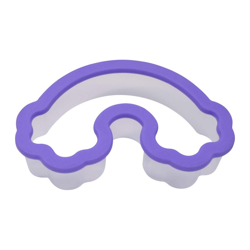 R&M R  M International Rainbow SoftGrip Cookie Cutter One Size Purple 