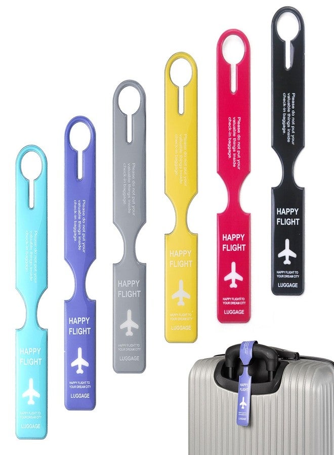 Nyganmelloz 6 Pack Luggage Tag - Baggage Handbag Suitcase Tags with Name ID Card Quickly Spot Luggage Suitcase, Anti-lost Tag,Personality Tag Luggage Tags Bag Tag for Travel Journey or business trip - Image 1