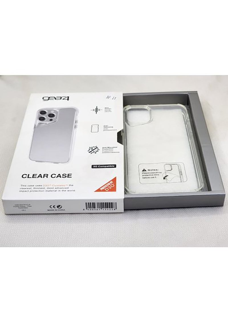 غطاء هاتف من جير 4 حماية متقدمة ضد الصدمات وتصميم نحيف وقوة تحمل قصوى لموبايل ايفون 11- شفاف iphone 11