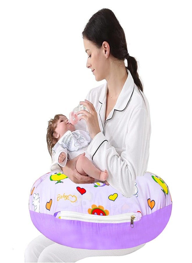 ParentsLap Gem Multipurpose Baby Feeding Nursing Cum Maternity Pillow for New Born (Purple) - Image 3