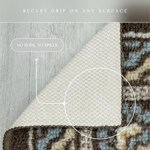 Maples Rugs Florence Runner Rug Non Slip Washable Hallway Entry Carpet [Made in USA], 2 x 6, Coffee Brown - Image 5