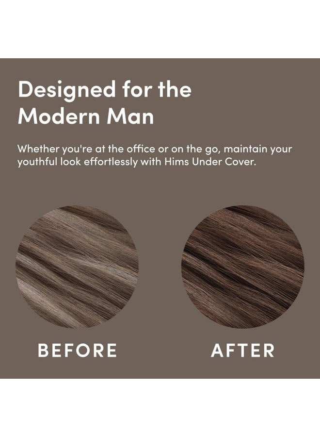 HIMS & HERS Under Cover Hair Color & Conditioner - Dark Brown for Men, 5 fl oz - Semi Permanent Hair Color, Deep Conditioning, Blends Grays, Fresh Forest Scent - Image 5