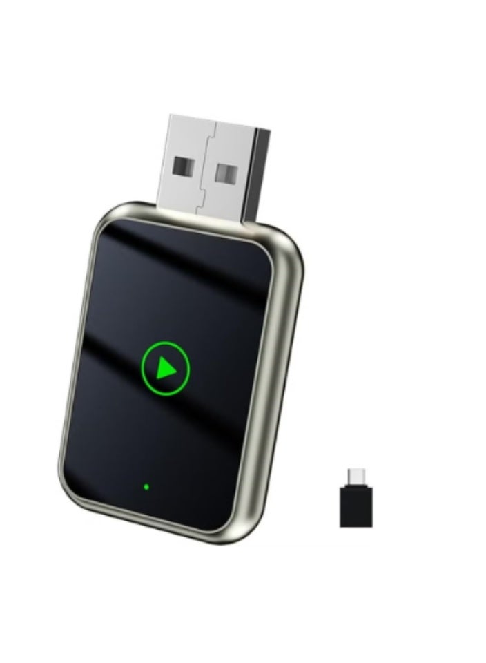 Wireless CarPlay Adapter – Convert Wired to Wireless CarPlay, Plug & Play with USB-A & Type-C, Stable and Fast Connection - Image 1