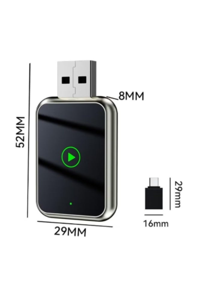 Wireless CarPlay Adapter – Convert Wired to Wireless CarPlay, Plug & Play with USB-A & Type-C, Stable and Fast Connection - Image 2