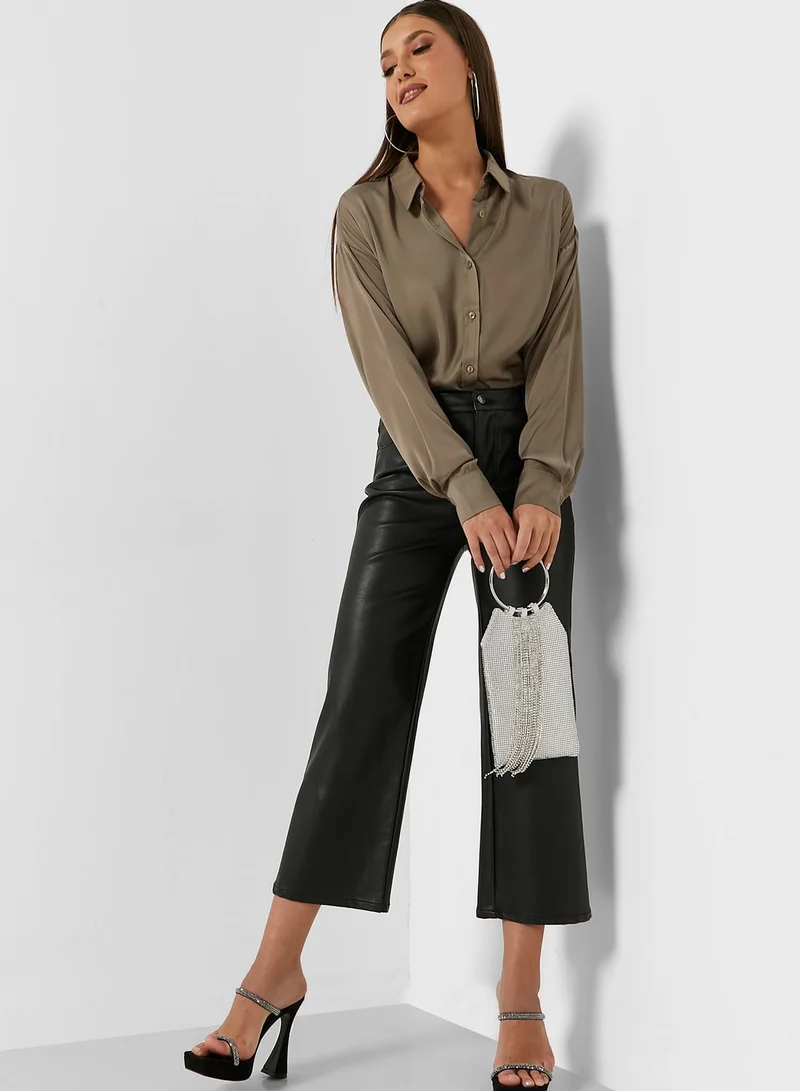 boohoo Oversized Button Down Shirt