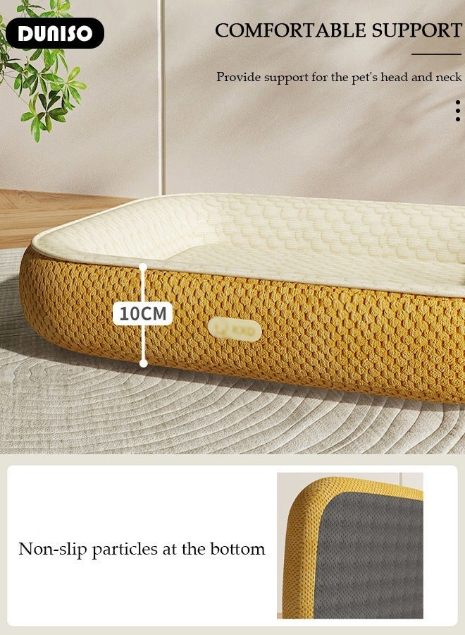 DUNISO Pet Bed for Cats, Small, Medium Dogs With Nonskid Bottom, Washable All-season Pet Sofa Bed for Indoor, Outdoor, Outside Sleep Sleeping Puppy, Kitten, Pet - Image 2