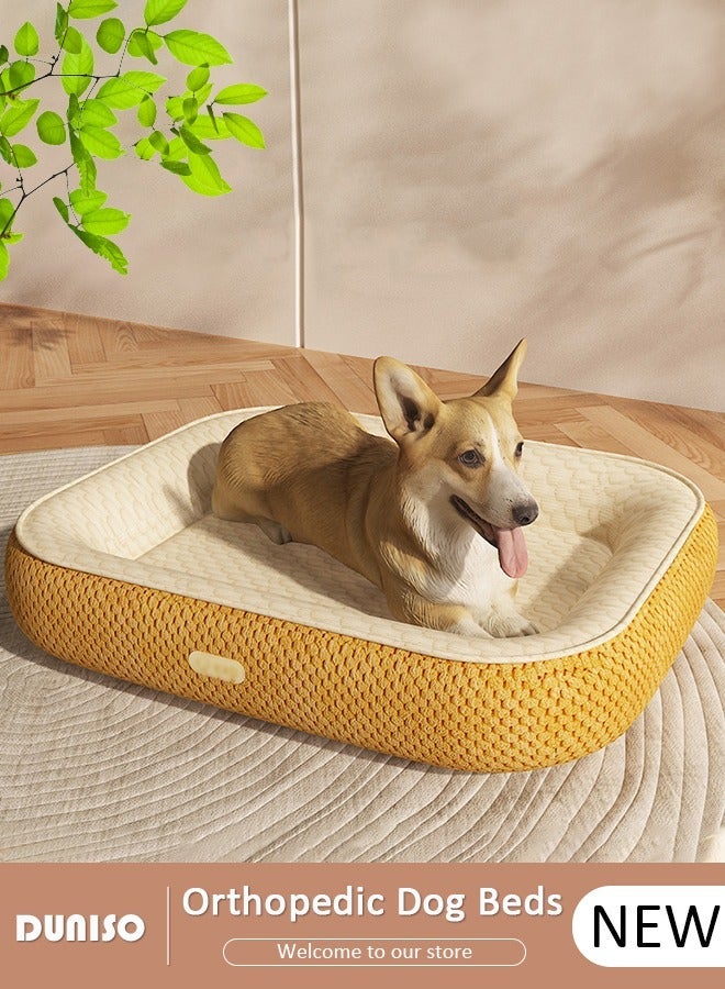 DUNISO Pet Bed for Cats, Small, Medium Dogs With Nonskid Bottom, Washable All-season Pet Sofa Bed for Indoor, Outdoor, Outside Sleep Sleeping Puppy, Kitten, Pet - Image 1