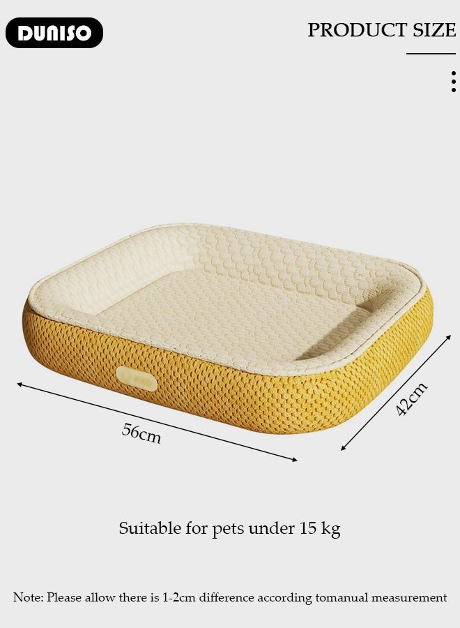 DUNISO Pet Bed for Cats, Small, Medium Dogs With Nonskid Bottom, Washable All-season Pet Sofa Bed for Indoor, Outdoor, Outside Sleep Sleeping Puppy, Kitten, Pet - Image 4