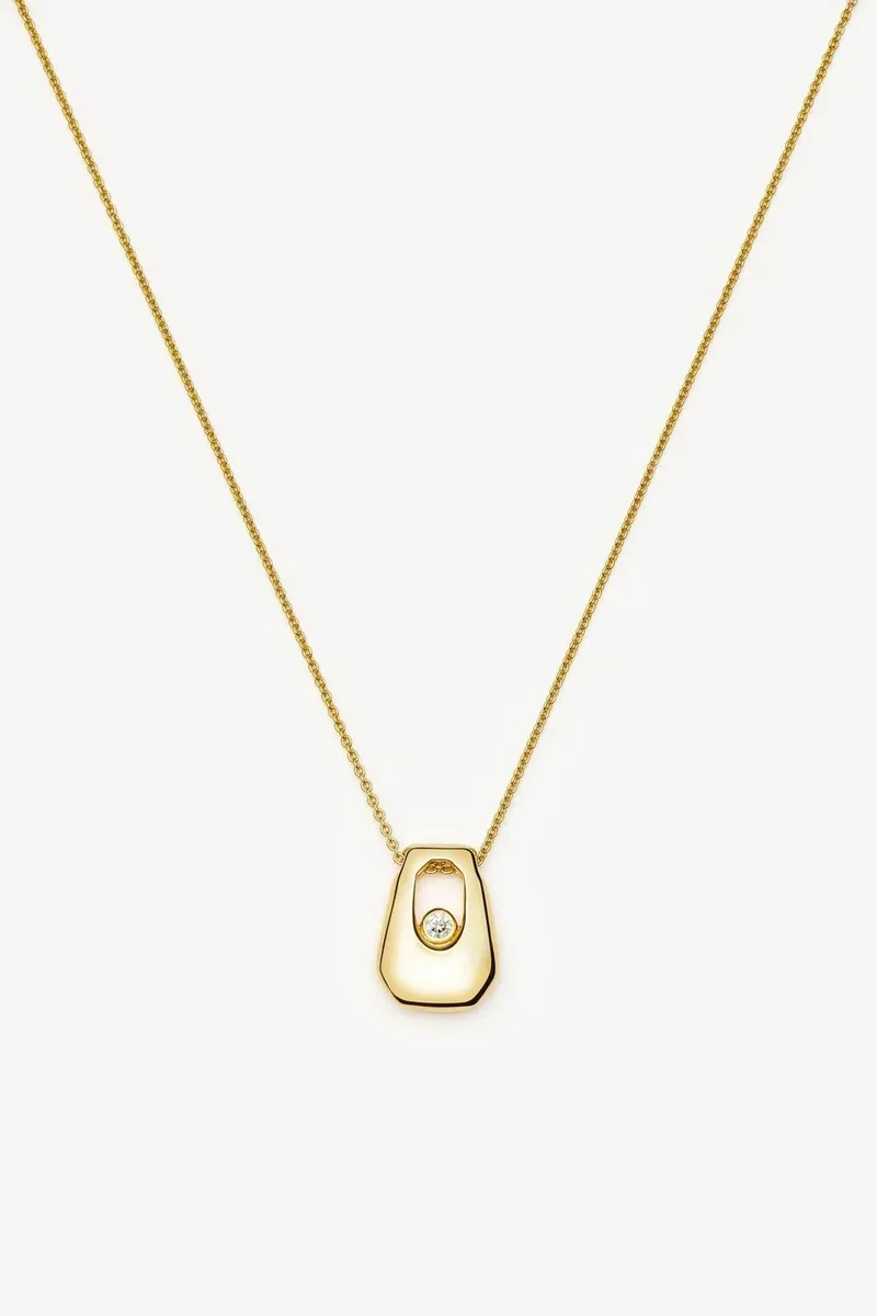 ميسوما Textured Pendant Chain Necklace