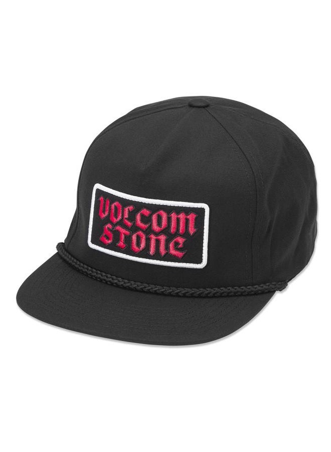 Volcom Men's Heavy Tone Adjustable Hat – Flat Brim 5-Panel Cap with Braided Rope Detail & Snapback Closure - Image 1