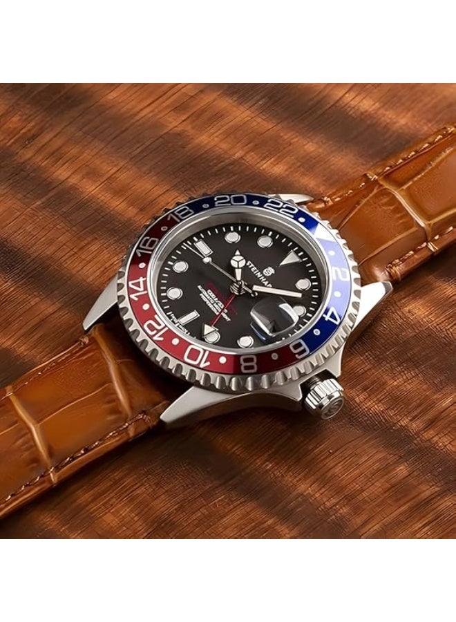 22mm Genuine Leather Replacement Watch Band Compatible with Samsung Watch, Huawei Watch 3, Gear S3, Huawei Watch 3/3 Pro/GT2 (46mm)/GT2 Pro/GT2e - Brown - Image 4