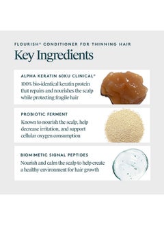 VIRTUE Virtue Flourish Conditioner for Thinning Hair | Nourishes, Thickens, Detangles Thinning Hair  - Image 3