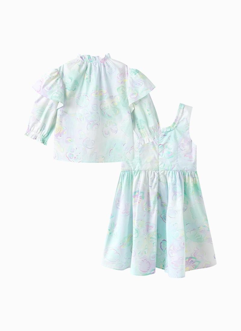 Balabala Kids Girl Woven short sleeve suit  - Image 2