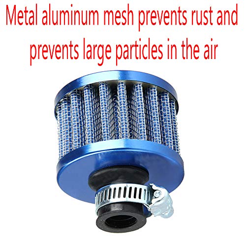 ESUPPORT Universal 12mm Mini Blue Cone Cold Air Intake Filter Turbo Vent Breather Car - Image 3