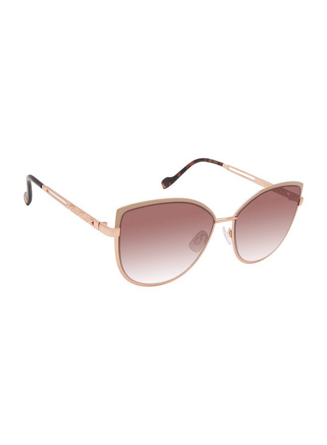 Jessica Simpson Women'S J5962 Refined Metal Cat Eye Sunglasses With Uv400 Protection Glamorous Sunglasses For Women 59Mm - Image 2