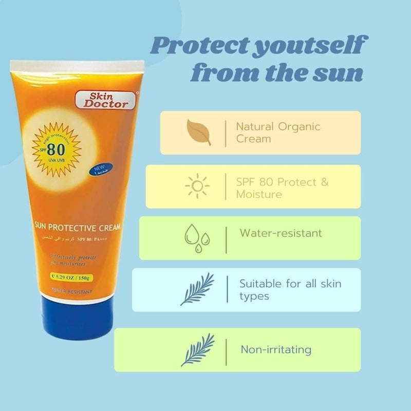 Skin Doctor Sun Protective Cream PA Triple Plus, SPF80