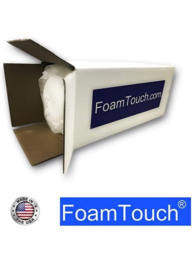 FoamTouch Upholstery Foam 2" x 24" x 72" High Density Cushion, white - Image 2