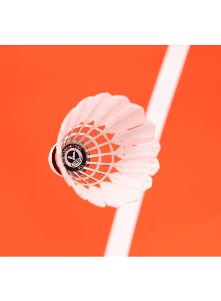 فيكتور ريشة فيكتور نيو كاربون سونيك برو – 12 ريشة صناعية من ألياف الكربون، إحساس كالريشة الطبيعية، مسار طيران متين، سرعة 77 - Image 3