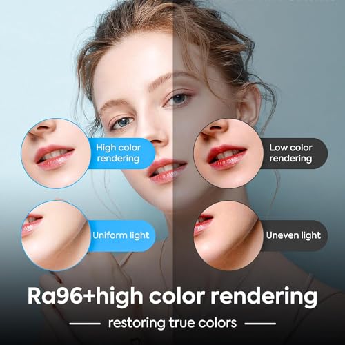 ADZOY RL-19 LED Video Bi-Colors Light Kit, 2700-7500K Dimmable Photography Lighting with Remote and 84 inches Stand, CRI 96+ Studio Lights for YouTube, Game Streaming, Video Photography - Image 5
